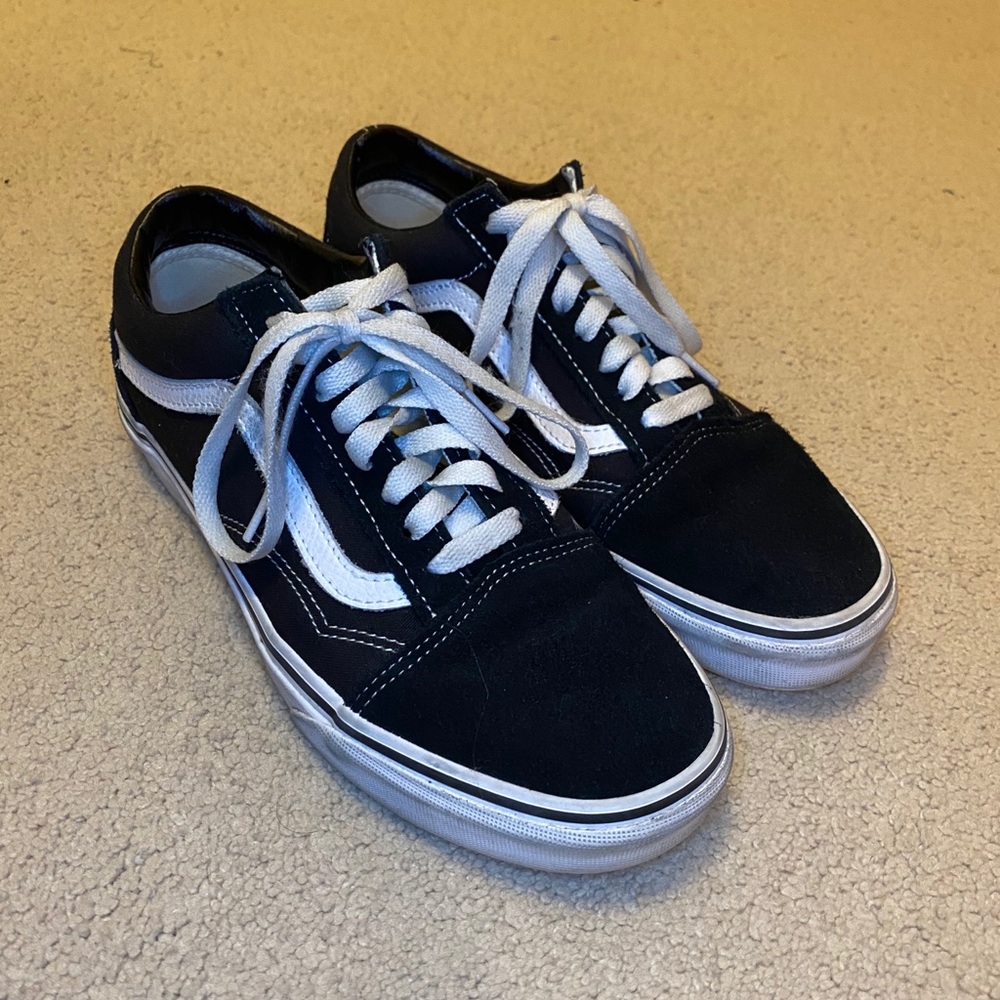 Black old skool vans